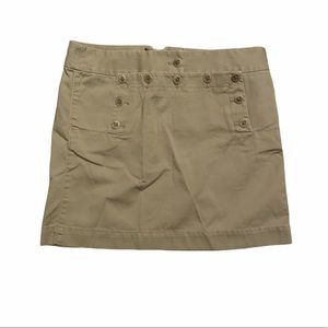 J. Crew Button Mini Skirt